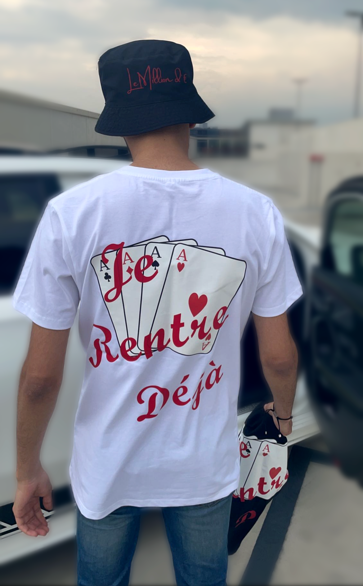 UNISEX T-SHIRT 'JE RENTRE DÉJÀ'