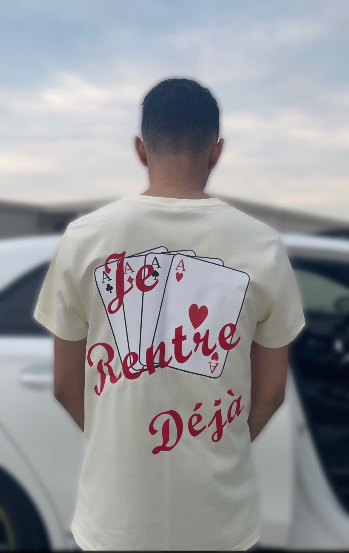 UNISEX T-SHIRT 'JE RENTRE DÉJÀ'